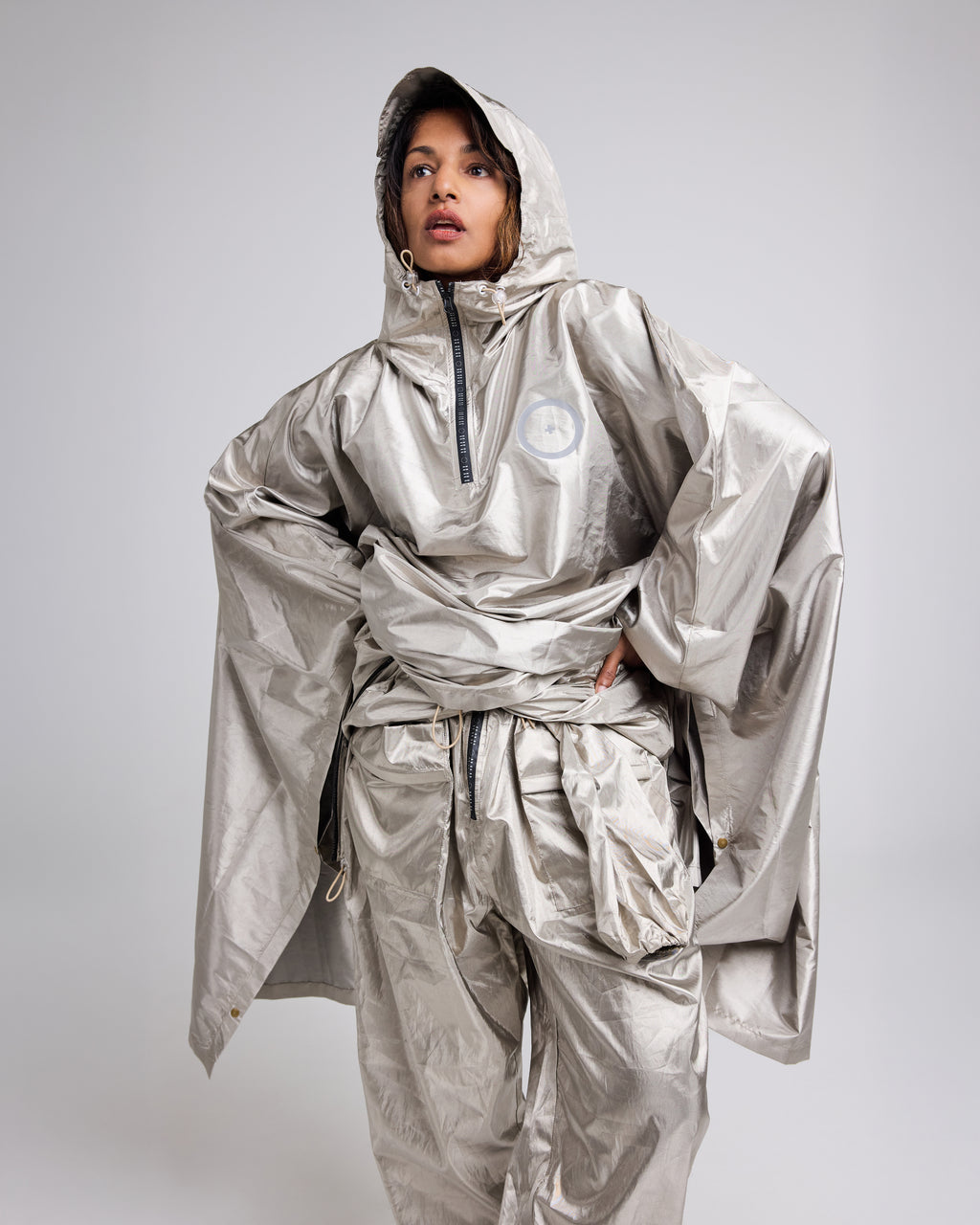 Full Protection Silver Poncho
