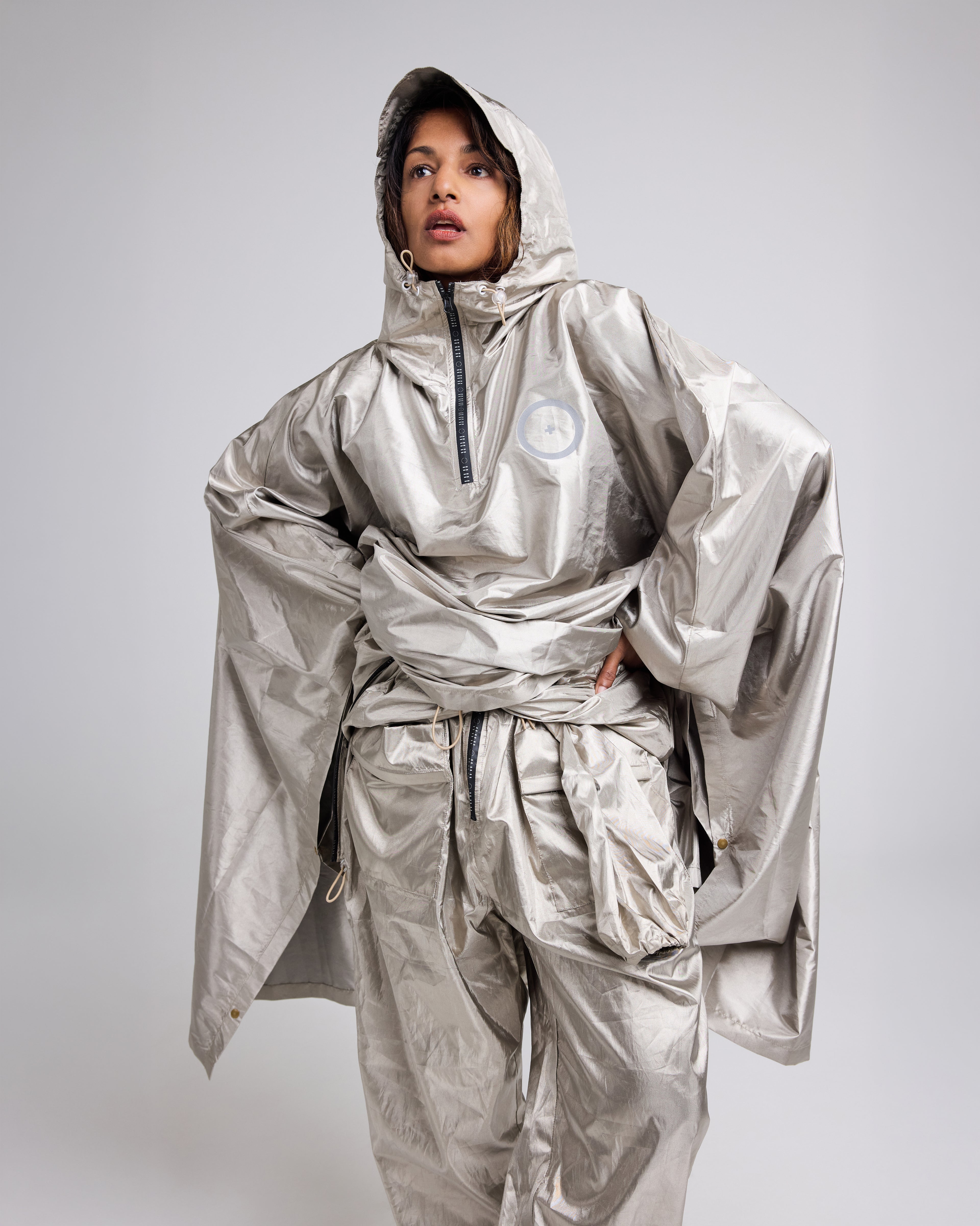 Full Protection Silver Poncho