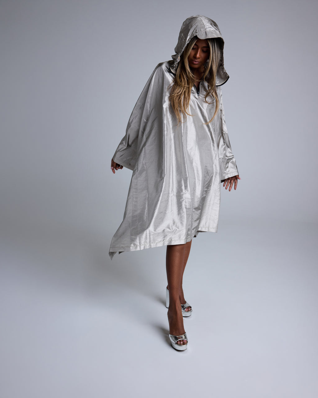 Full Protection Silver Poncho